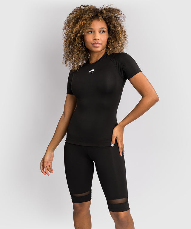 Venum Halo Rashguard - Short Sleeves - Black