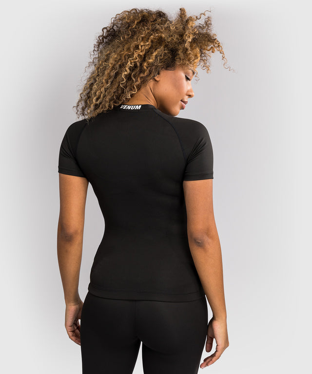 Venum Halo Rashguard - Short Sleeves - Black