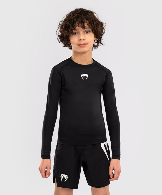Venum Rashguard Contender Long Sleeves Kids – Black
