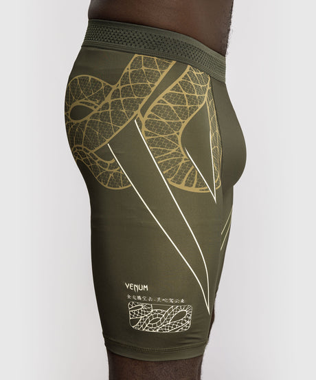 Kompresní kraťasy Venum Serpenti – Khaki Zelené