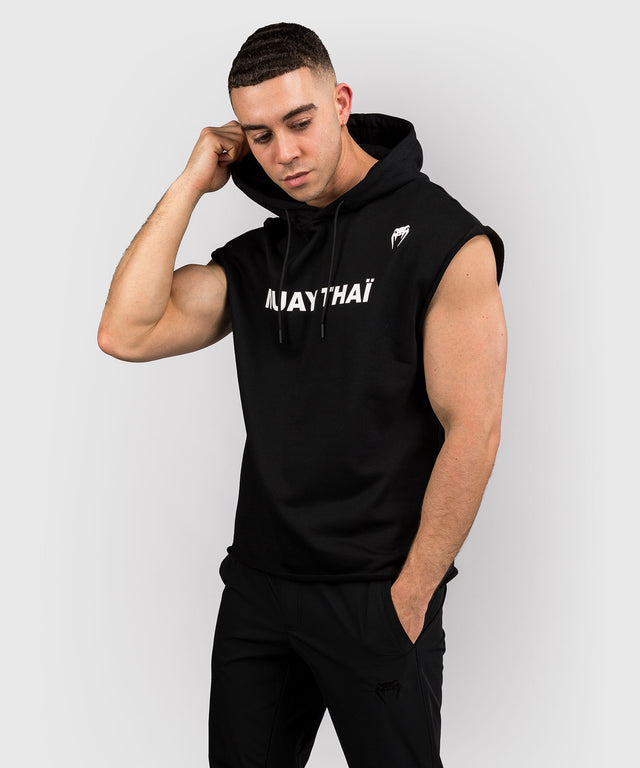 Venum Hoodie Sleeveless VT Muay Thai - Black/White
