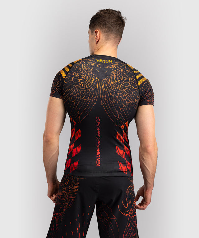 Venum Rashguard Short Sleeves Quetzal Fury - Black/Red
