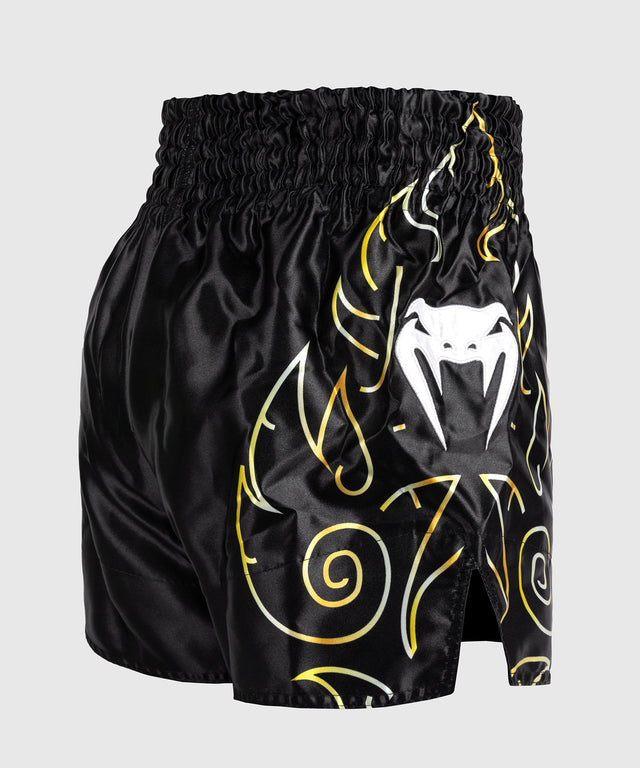 Venum Muay Thai Shorts VTC Flames - Black/Gold
