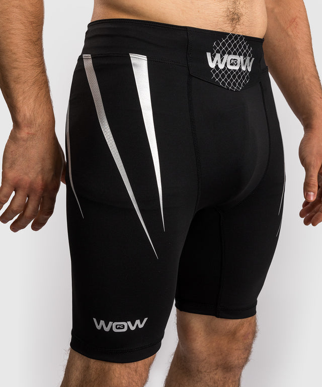 Venum x WOW FC Vale Tudo Shorts - Black/Silver Grey
