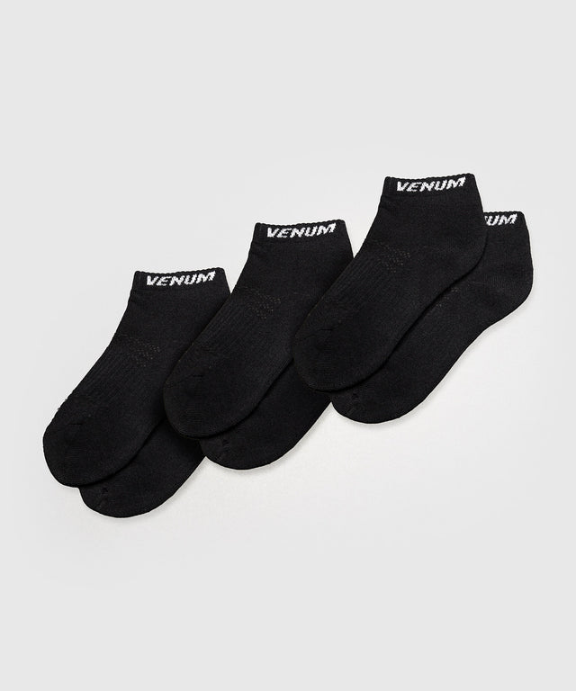 Venum Essential Ankle Socks - Black - 3 Pack