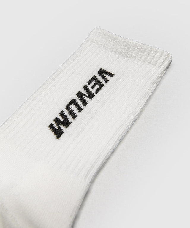 Venum Essential Crew Socks - White - 3-Pack