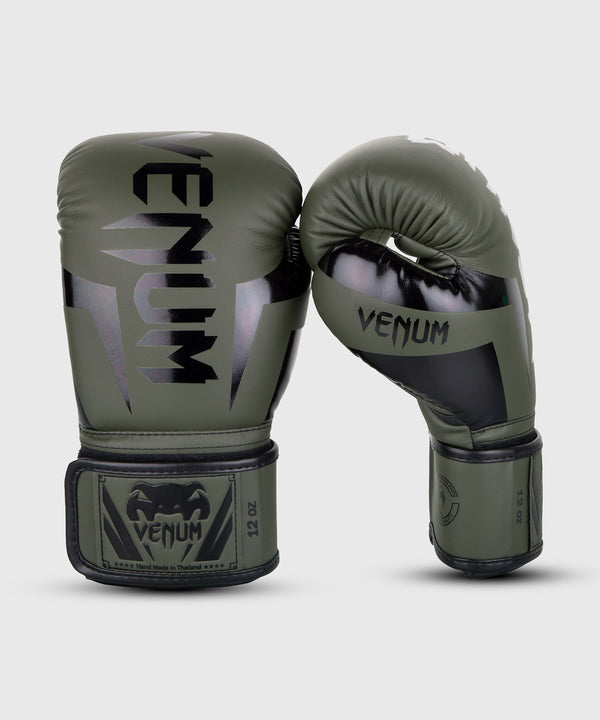 Luvas de boxe Venum Elite – Verde/Preto