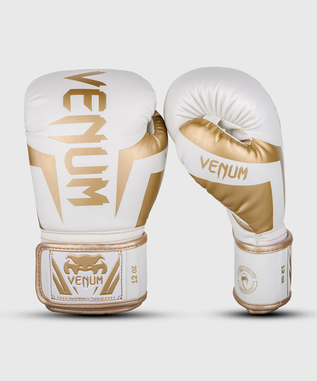Venum Bokshandschoenen Elite - Wit/Goud