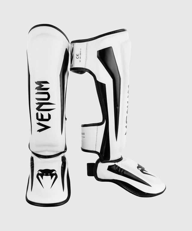 Venum Scheenbeschermers Kickboks Elite - Wit/Zwart