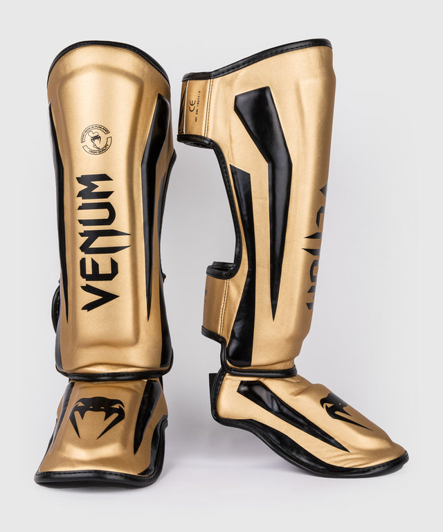 Venum Scheenbeschermers Kickboks Elite - Goud/Zwart