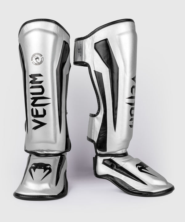Venum Benskydd Kickboxning Elite – Silver/Svart