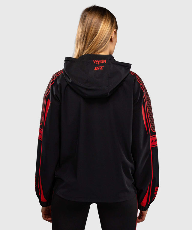 Felpa con zip UFC Venum Unity da donna – Nero