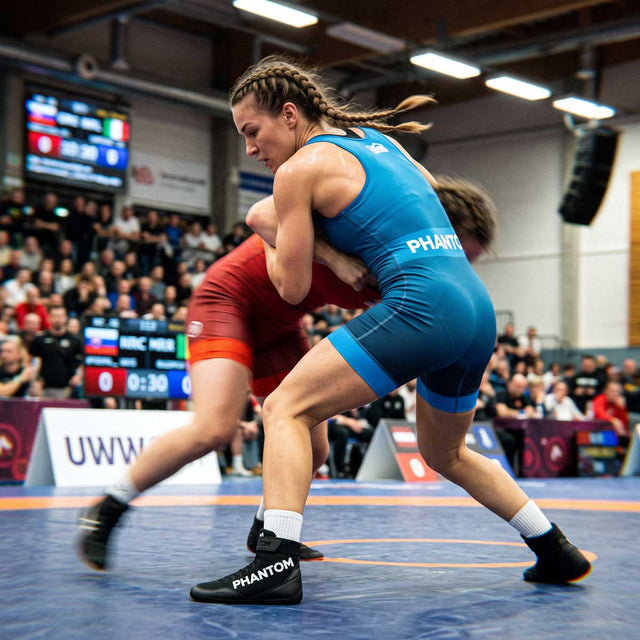 Phantom Athletics Women's Wrestling Singlet Set APEX – Red/Blue