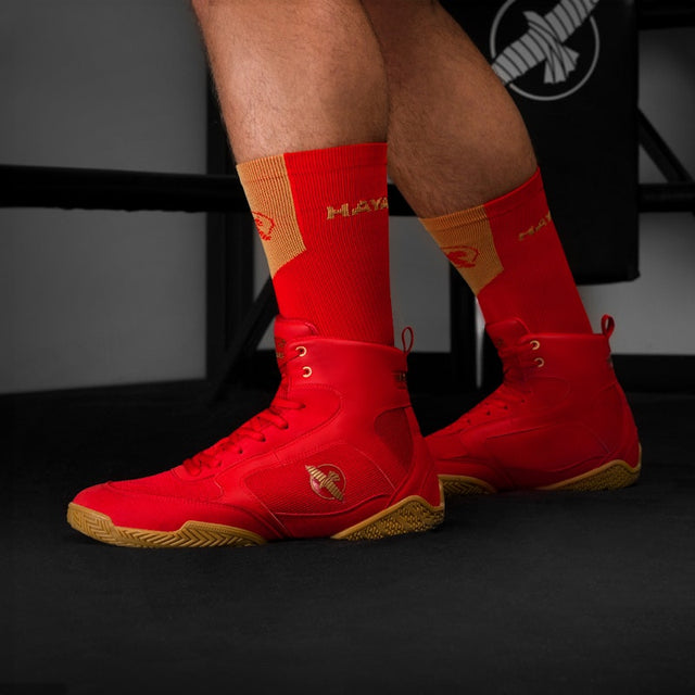 Hayabusa Pro Boxing Shoes - Red