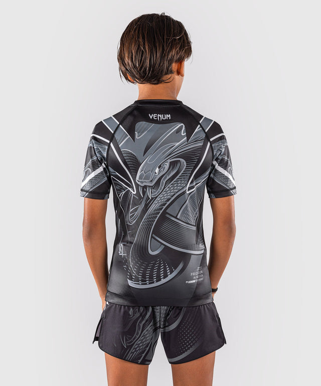 Rashguard Venum Crimson Viper 2.0 Mangas Curtas Criança – Preto/Cinzento