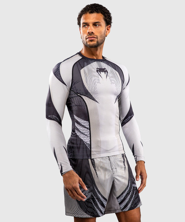 Venum Rashguard Galactic 3.0 Long Sleeves – Off-white/Black