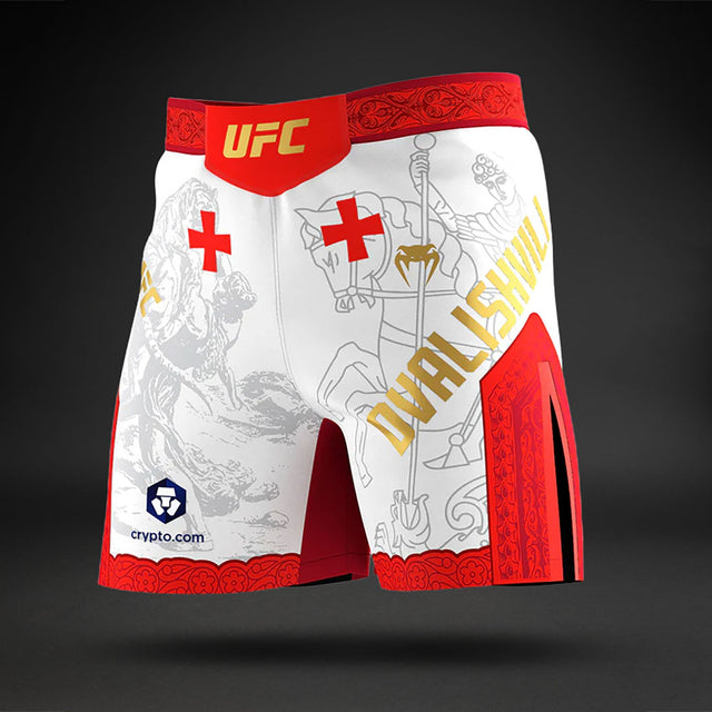 Venum UFC MMA Shorts Unrivaled Merab Dvalishvili – White/Red