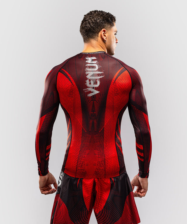 Venum Rashguard Galactic 3.0 Long Sleeves – Red/Silver
