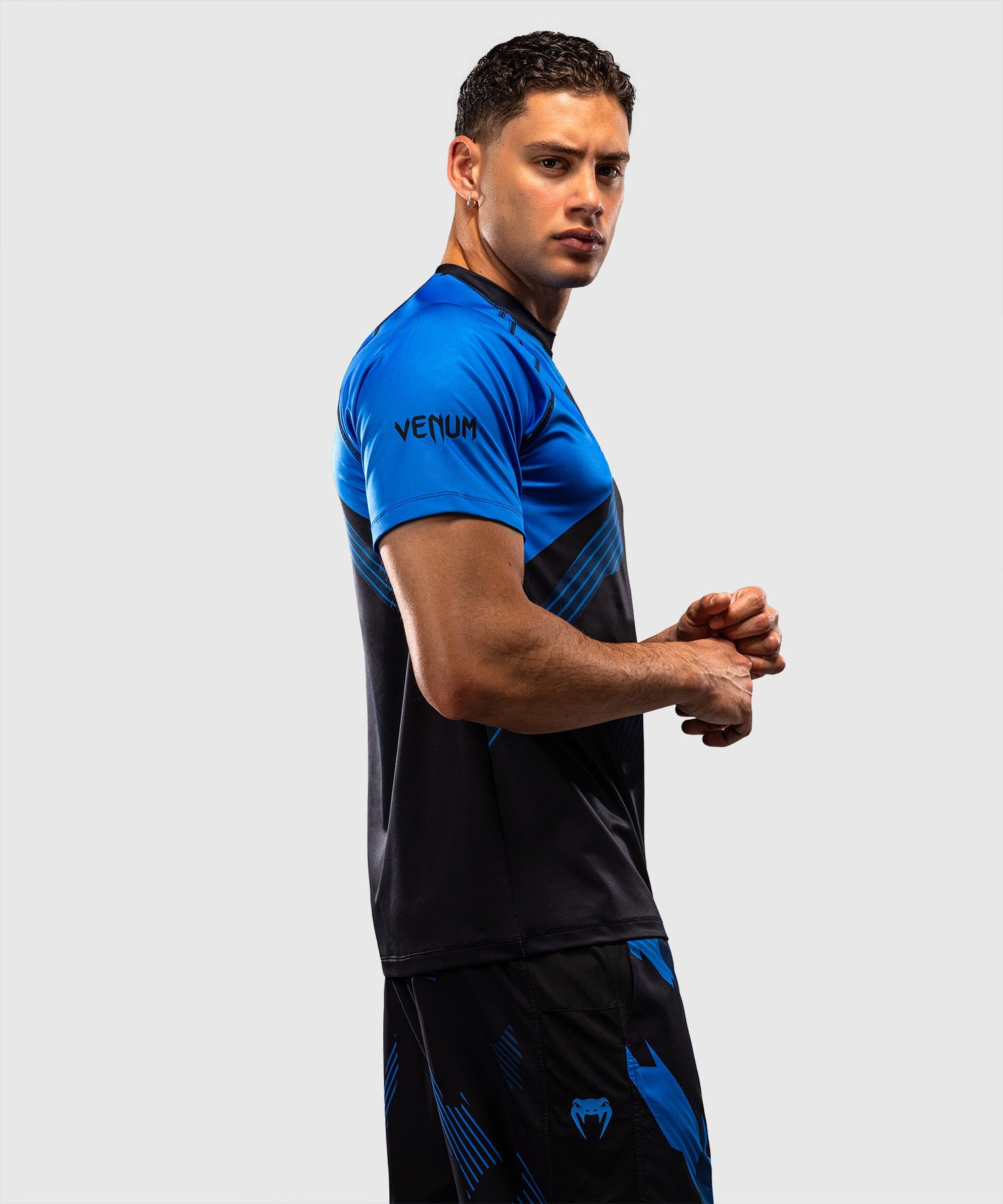 Venum T-Shirt No-Gi 6.0 - Zwart/Blauw
