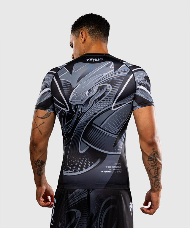 Rashguard Venum Crimson Viper 2.0 manches courtes – Noir/Gris