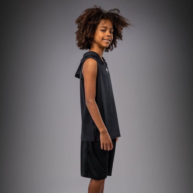 Venum Elite Sleeveless Hoodie Kids – Black