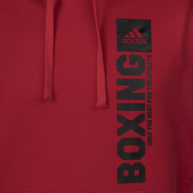 Adidas Hoodie Mouwloos Boxing - Rood/Zwart