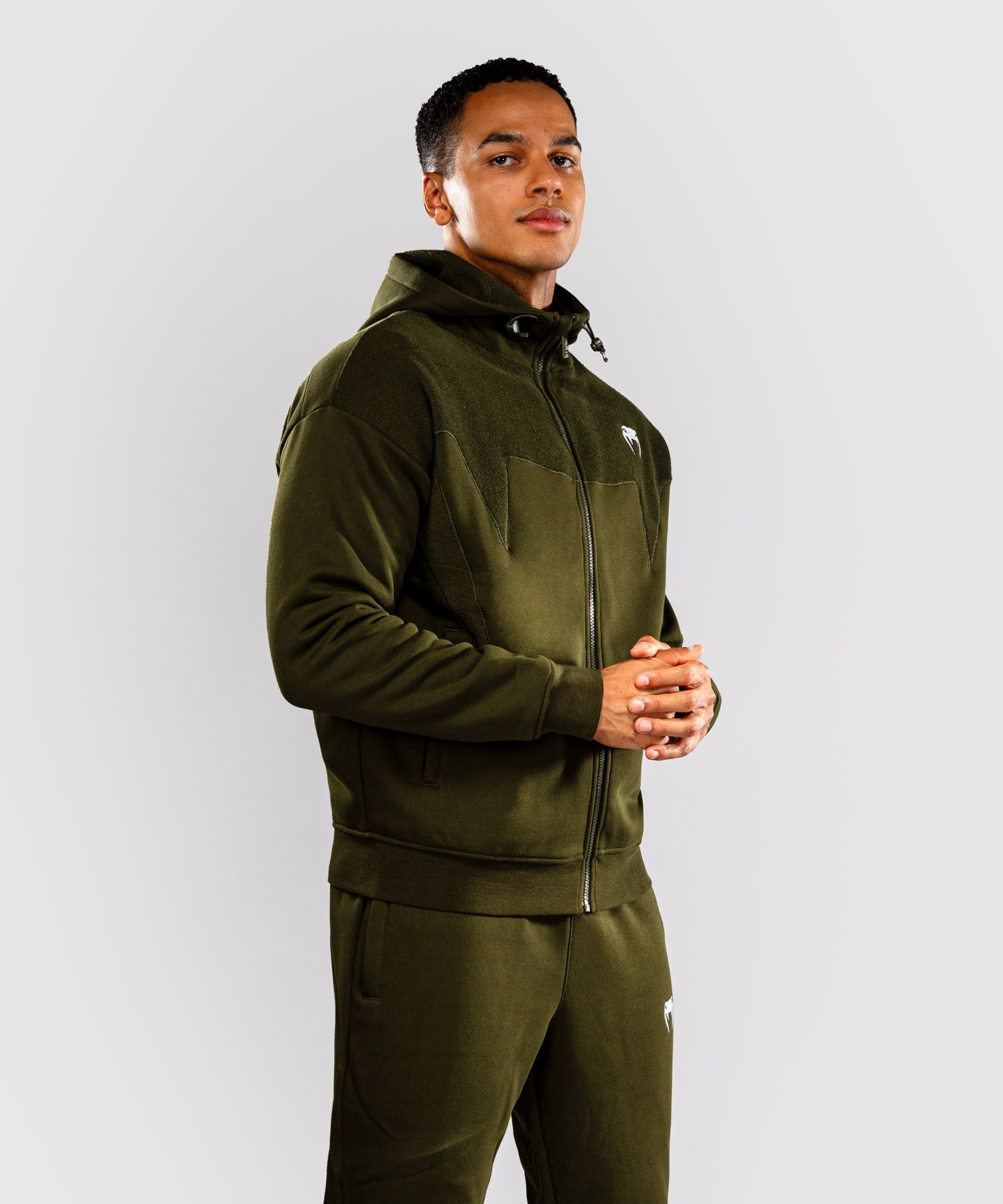 Venum Attack Fleece & Weave Training Jacket – Khaki