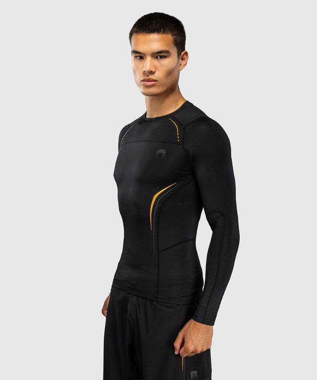 Venum Rashguard G-Core Long Sleeves – Black/Gold