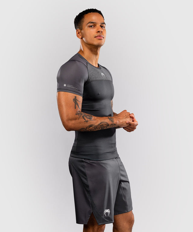 Venum Rashguard G-Fit Scale Korte Mouwen - Grå