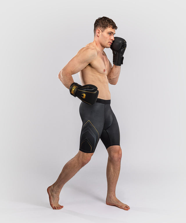Venum Streamline Compression Shorts – Black/Gold