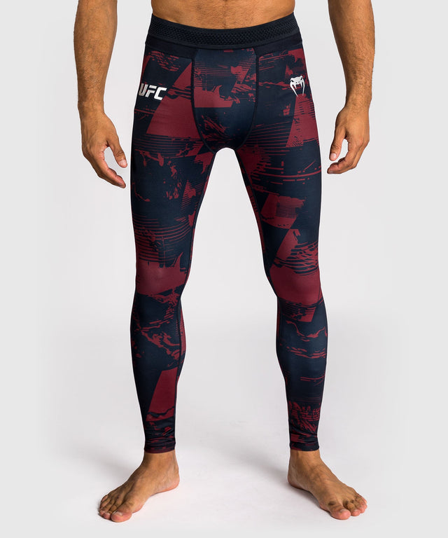 Venum UFC Compression Shorts Zenith – Navy Blue/Burgundy/Silver