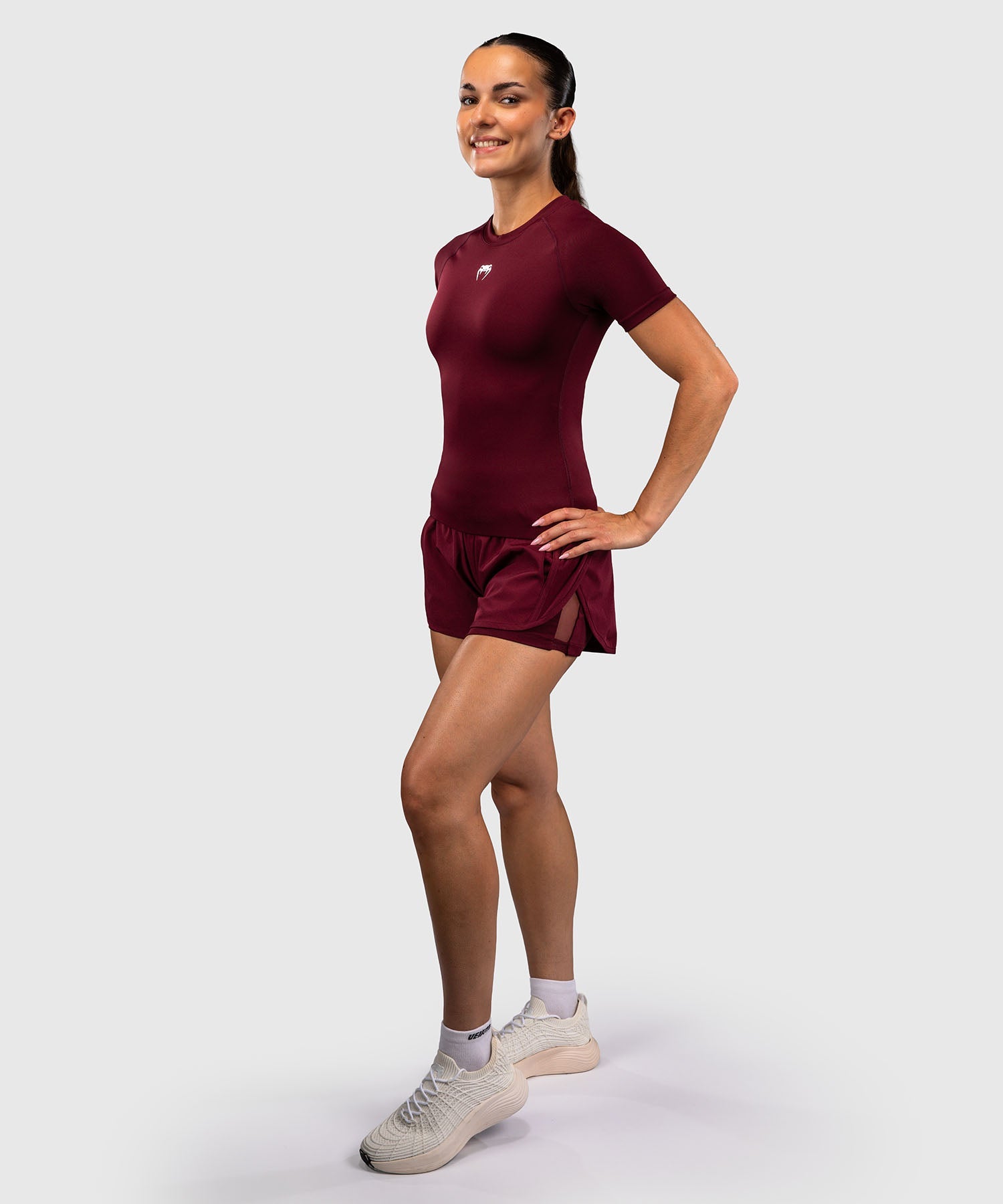 Venum Rashguard Aero XT Korte Mouwen - Pruim