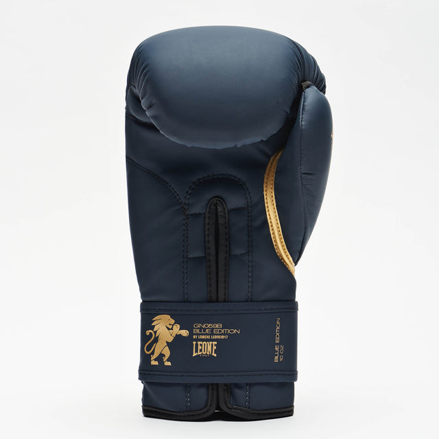 Leone Boxing Gloves GN059B - Navy Blue/Gold