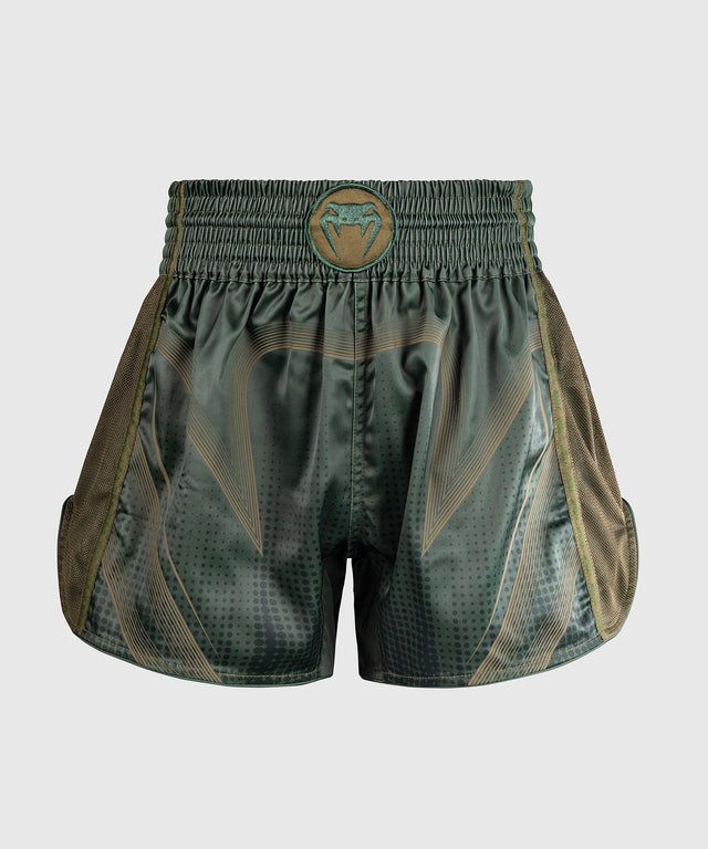 Venum Muay Thai Shorts Stealth – Khaki/Dark Green