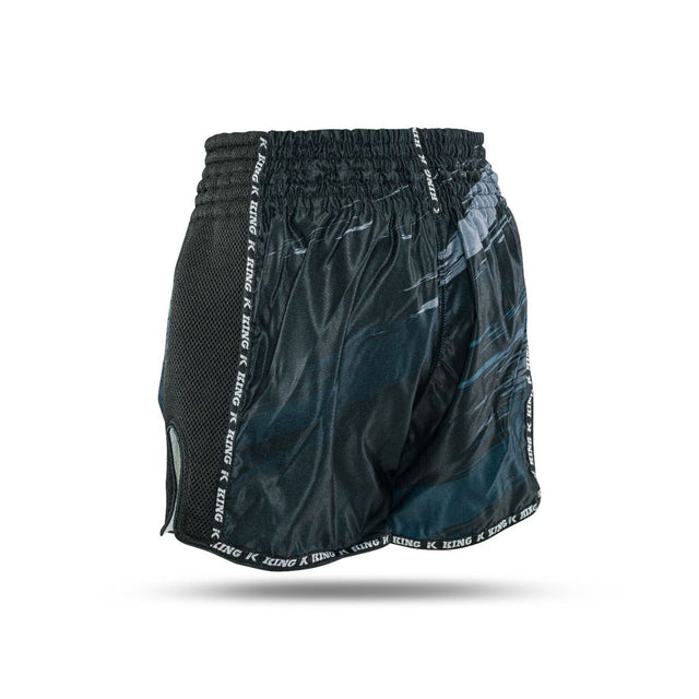 King Pro Boxing Kickboxing Shorts Storm - Black/Gray