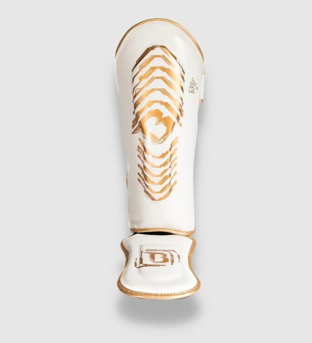 Booster Shin guards Kids Elite V2 - White/Gold - Shin guards