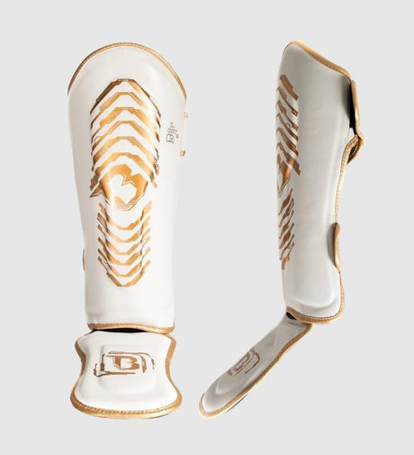 Booster Shin guards Kids Elite V2 - White/Gold - Shin guards