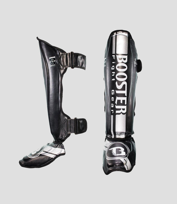 Booster Kickboxing Shinguards V3 - Black/Silver