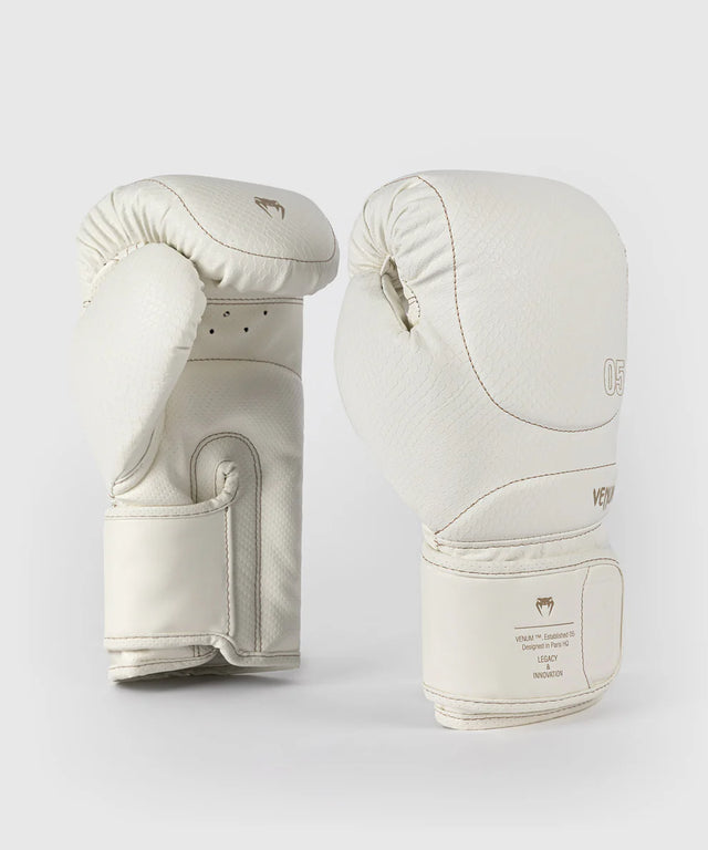 Venum Boxing Gloves Impact Evo Scales - Ivory White