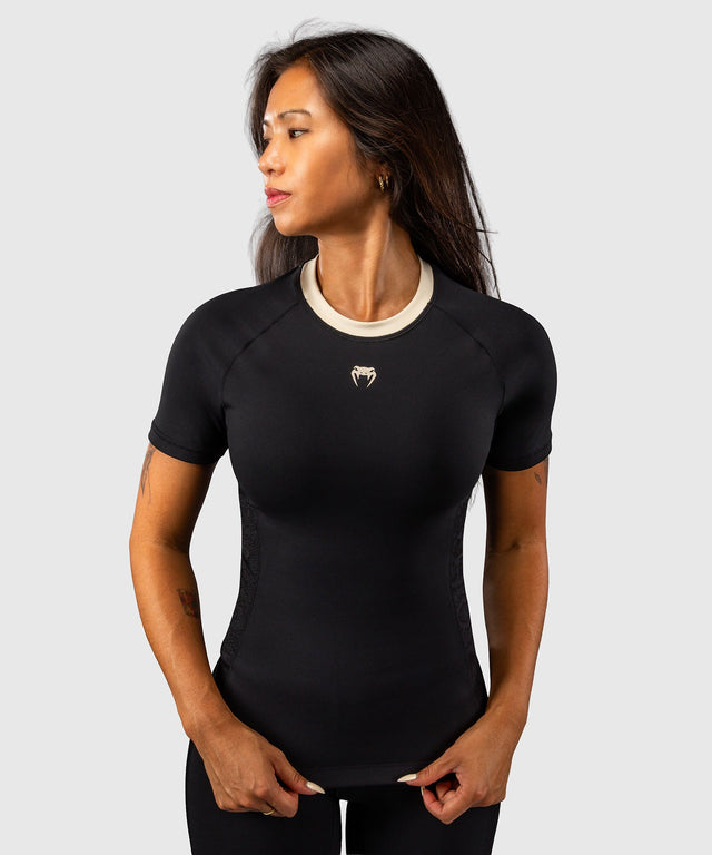 Venum Viper Rashguard korta ärmar för damer - Svart