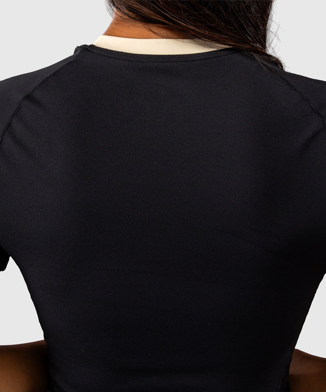 Venum Viper Rashguard korta ärmar för damer - Svart
