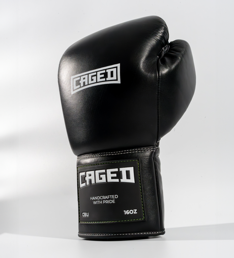 Caged Boxing gloves 'X Series' Laces – Black/White – Boxing gloves