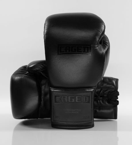 Caged Boxing gloves 'X Series' Laces – Black/Black – Boxing gloves