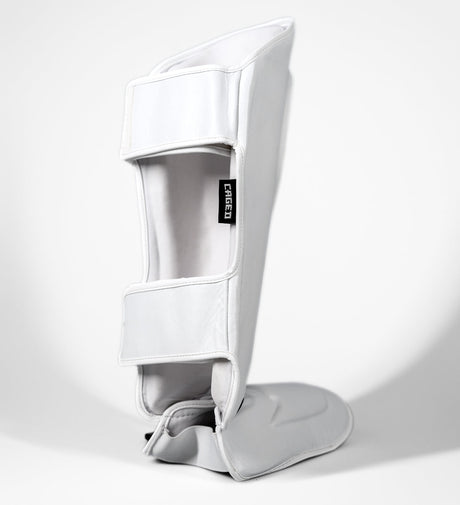Caged Shin guards 'X' Series – White/White – Shin guards