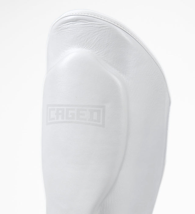Caged Kickboxing Shin guards 'X' Series – White/White – Shin guards