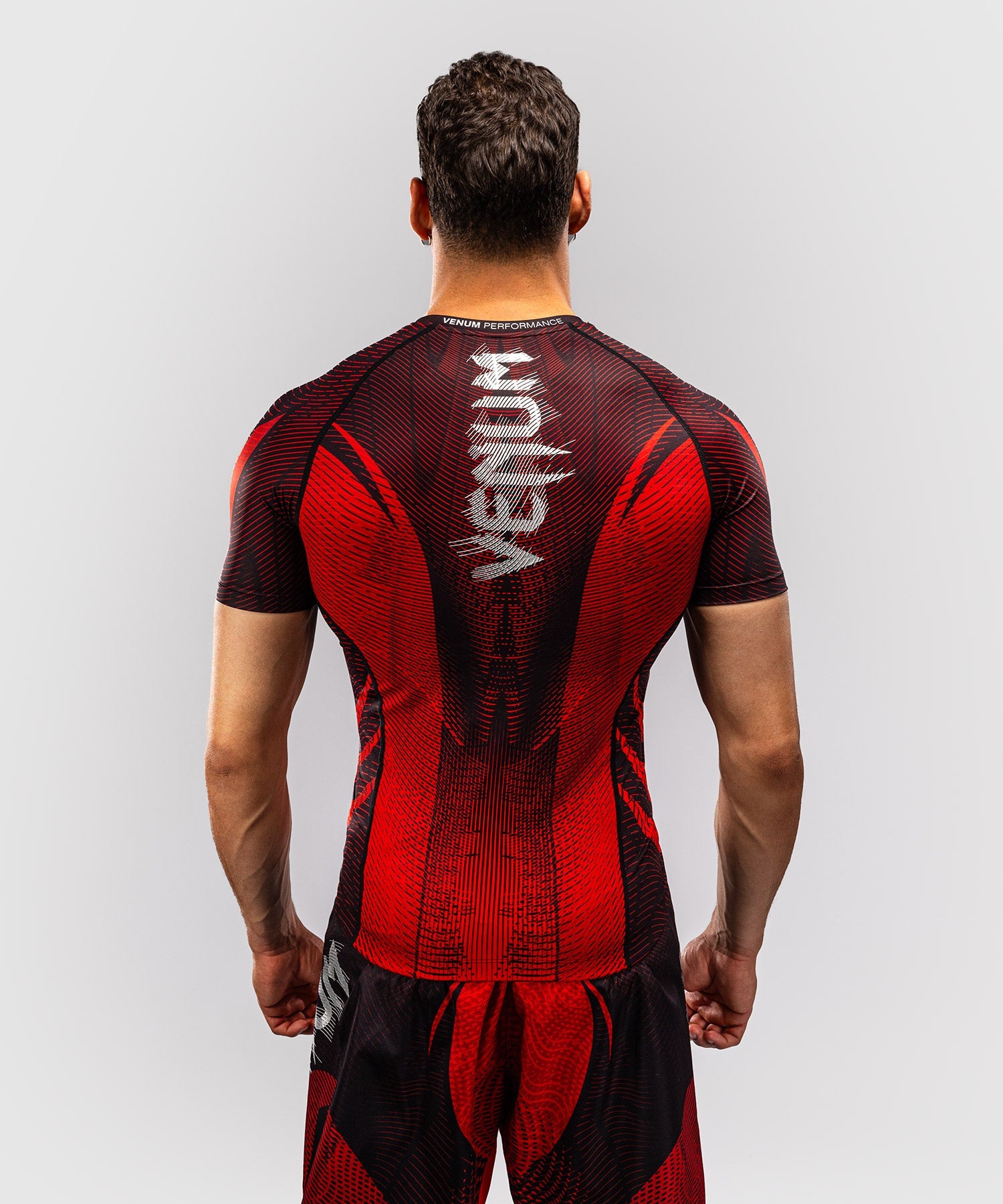 Venum Rashguard Galactic 3.0 Short Sleeves – Red/Silver