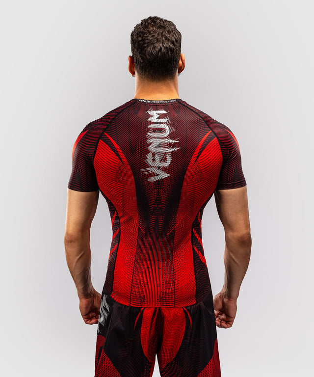 Venum Rashguard Galactic 3.0 Short Sleeves – Red/Silver