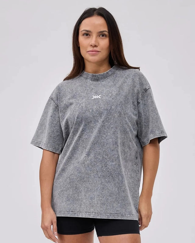 Caged Classic T-shirt - Washed Gray