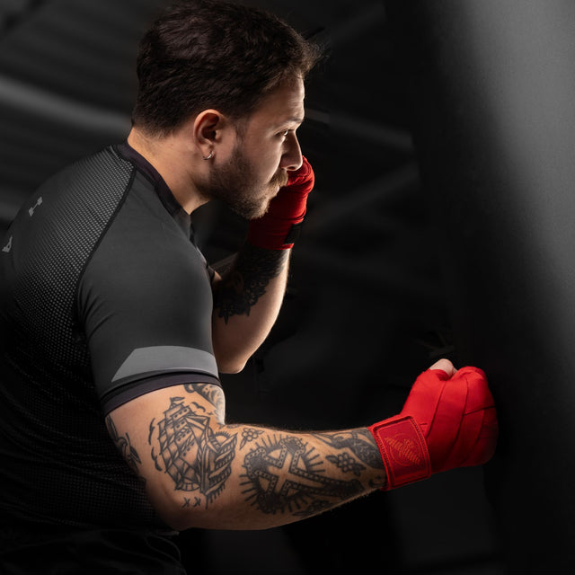 Hayabusa Hand Wraps Knuckle Guard – Red