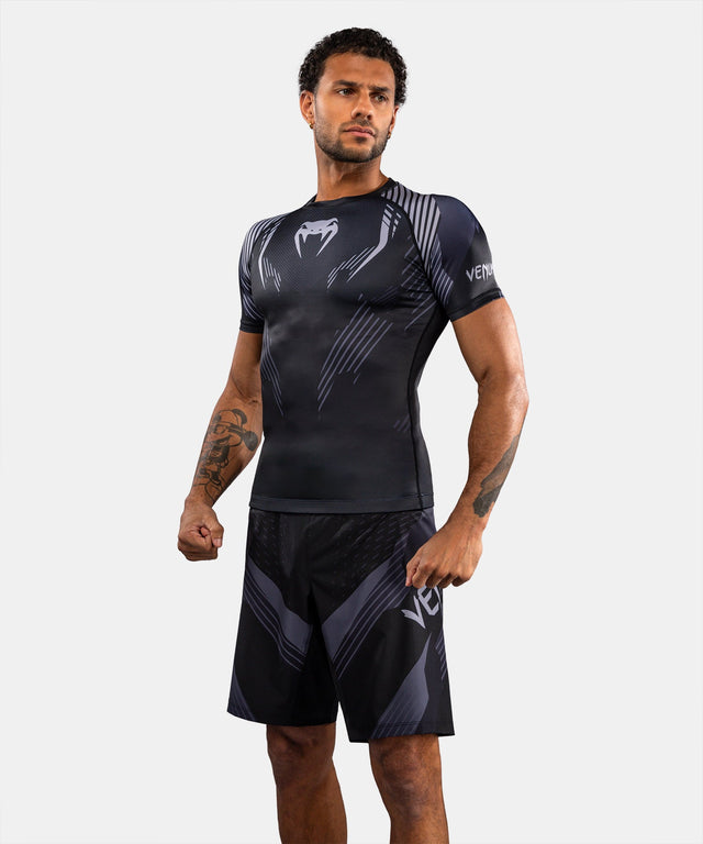 Venum Rashguard No-Gi 6.0 Short Sleeves – Black/Grey